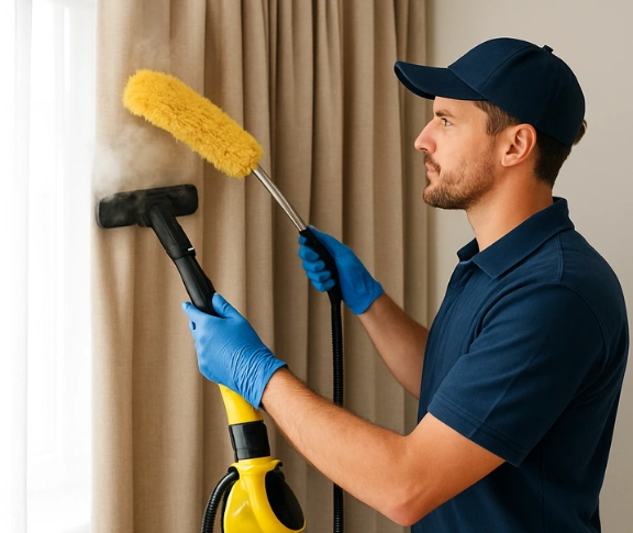 Trusted residential curtain cleaning technician Matty Curtain Cleaning grose-wold-nsw QLD
