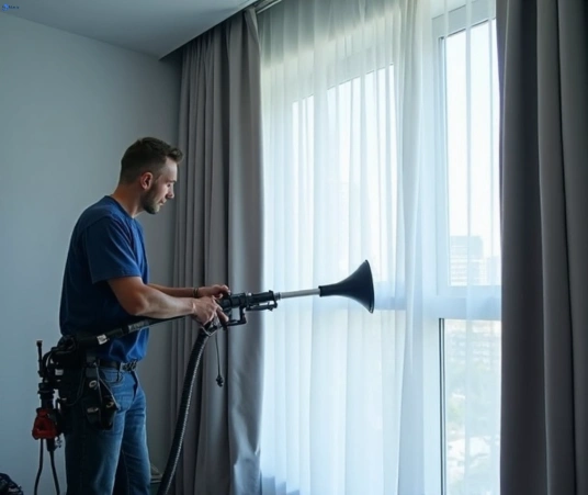 Professional commercial curtain cleaning process equipment Matty Curtain Cleaning grose-wold-nsw